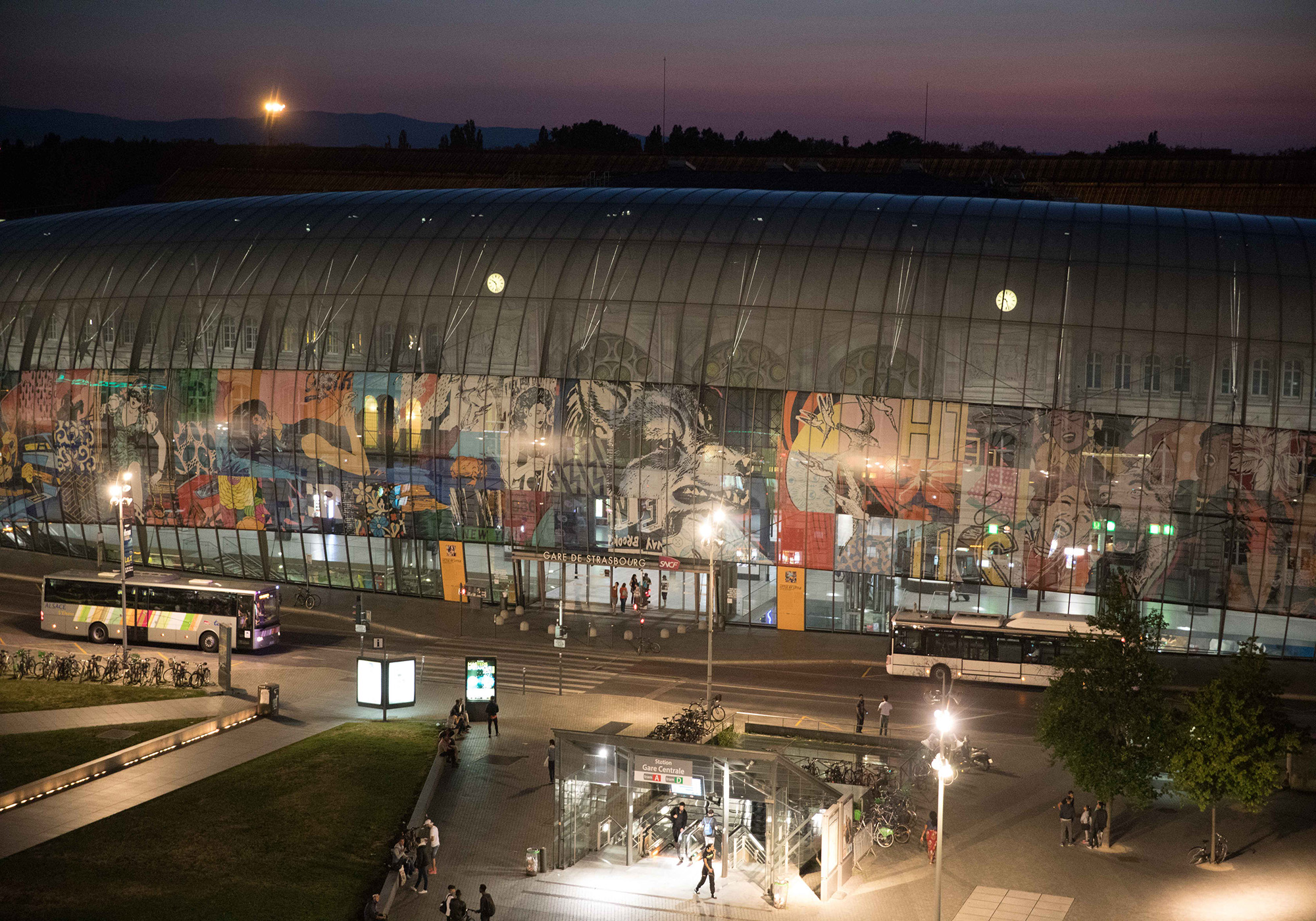 Gare de Strasbourg Nuit